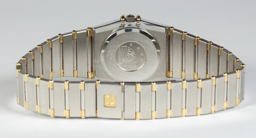 Lady's Omega Constellation diamond, stainless steel and 18k yellow gold wristwatch - Image 2 of 4