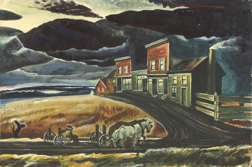 Gouache, Attributed to Charles Burchfield