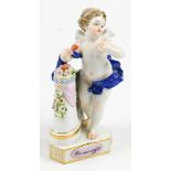 Meissen porcelain figural sculpture of Cupid