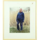 Albrecht Tubke (German, b.1971), Woman in a Hay Field, Daliendorf, 1997, chromogenic print,