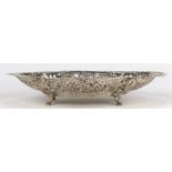 German .800 silver relief molded tray