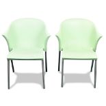 (lot of 2) Marco Maran stacking chairs