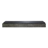 Paul Evans (1931-1987) for Directional PE 17 sculpted bronze wall shelf