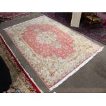 Persian part silk Tabriz carpet