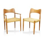 (lot of 2) Danish Arne Hovmand Olsen for Mogens Kold Teak Dining Chairs