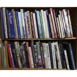 Two shelves of books on 20th century European and American Art, including Matisse, Braque,