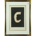 Erte (French/Russian, 1892-1990), The "Letter C," 1976, lithograph in colors, pencil signed lower