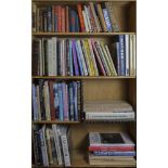 Four Shelves of art books, including many monographs on the Impressionist artists such as Monet, Van