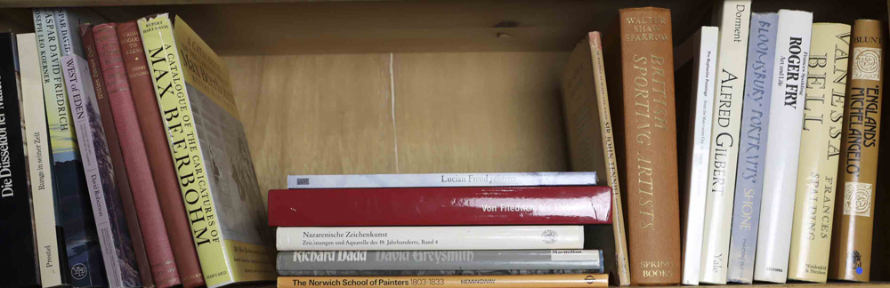 Two shelves of books on 19th & 20th century European Art, especially German and British art - Image 2 of 3