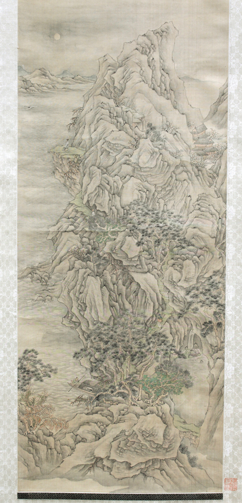 Chinese Scroll, Attributed to Qian Du, Red Cliff - Image 2 of 4