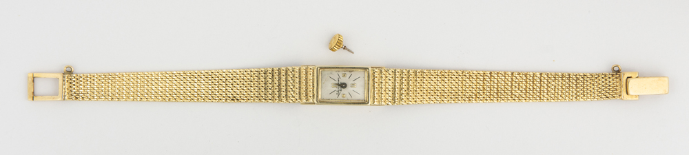 Lady's Jules Jurgensen 14k yellow gold wristwatch