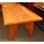 Gothic Revival quarter sawn oak library table