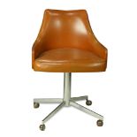 Pair of Milo Baughman for Thayer Coggin rolling office chairs
