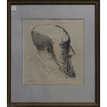 Leonard Baskin (American, 1922-2000), “Monticelli,” etching, pencil signed lower right, titled lower