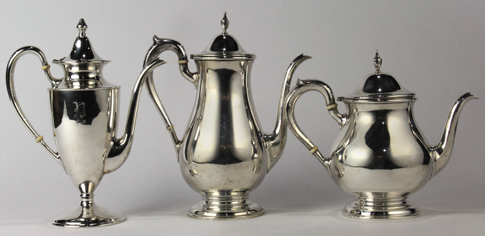 (lot of 3) Shreve & Co. associated sterling silver partial drinks service