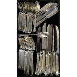 (lot of 64) Wallace sterling silver flatware service in the "Princess Ann" pattern