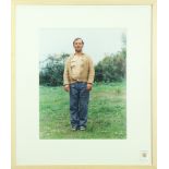 Albrecht Tubke (German, b.1971), Standing Man, 1997, chromogenic print, overall (with frame): 28"h x