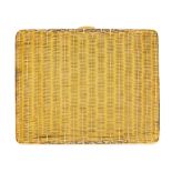 18k yellow gold woven cigarette box