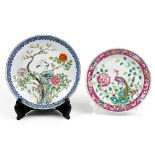 Chinese Porcelain Plates, Birds and Flowers