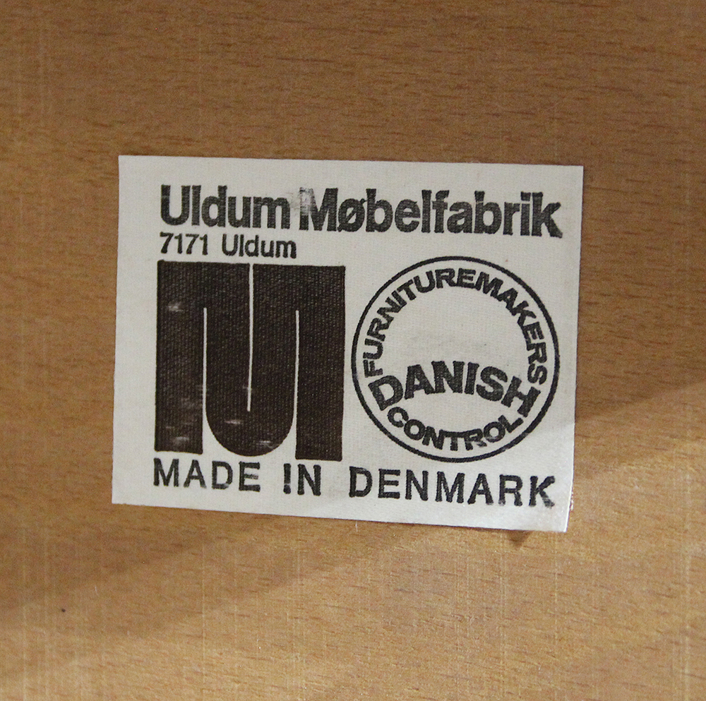 (lot of 7) Danish Modern Johannes Andersen for Uldum Møbelfabrik dining suite, consisting of a - Image 11 of 13