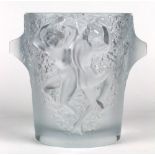 Lalique France Ganymeade frosted champagne bucket