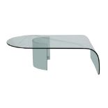 Modern glass coffee table