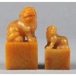 Chinese Yellow Soapstone Seals