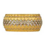 Buccellati diamond and 18k yellow gold bracelet