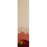 Yuki Ogasawara (American, 20/21st century), "Candy Column," 2000, acrylic on wood panel, unsigned,