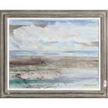 Seascape, 1964, oil on canvas, signed "Jeremy Gentilli" and dated lower right, overall (with frame):