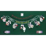 James Bond 007 framed Blackjack board