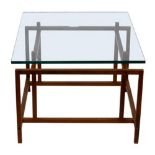 Henning Norgaard for Komfort glass top side table