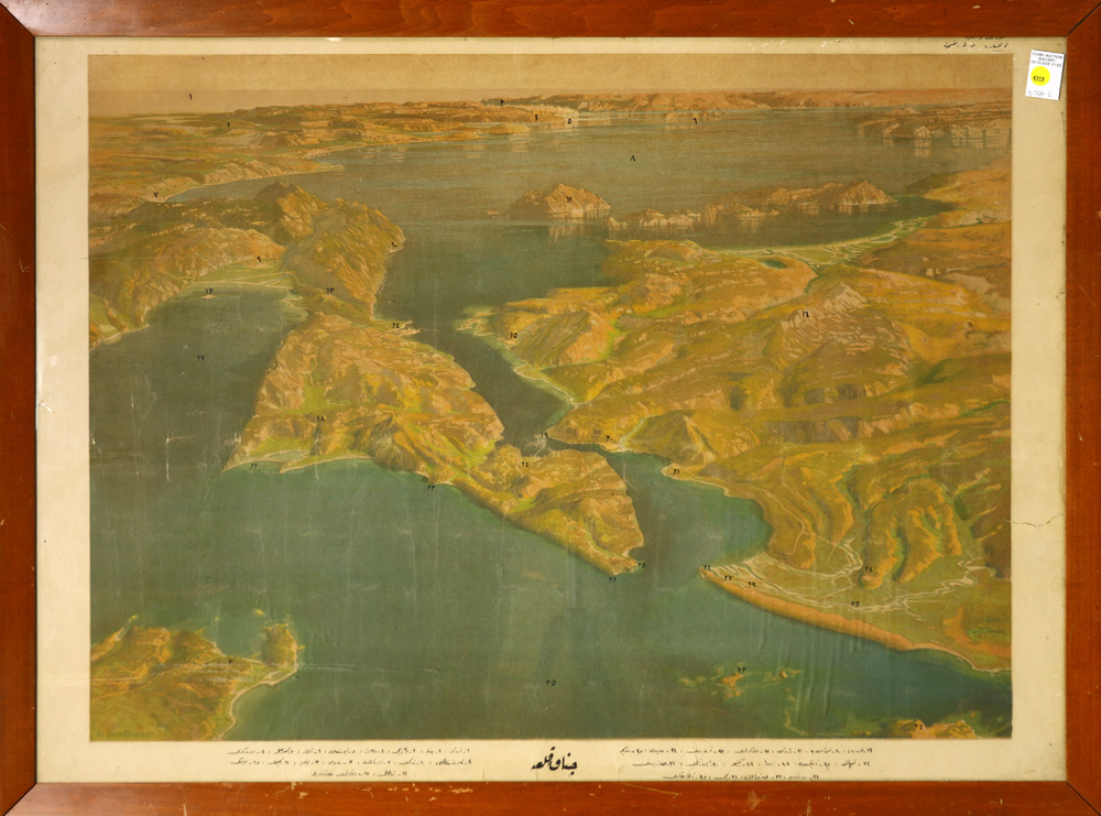 Map, Franz Wurbel, Dolmas Bay Turkey