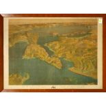 Map, Franz Wurbel, Dolmas Bay Turkey