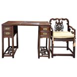 (Lot of 2) A Chinese Writing Table Set