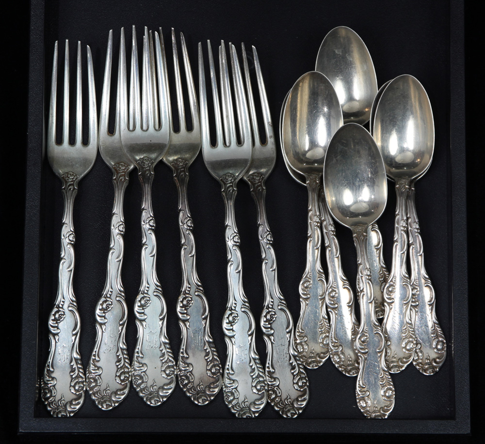 (lot of 12) Towle Old English sterling silver flatware