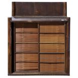 Japanese style cabinet, Rattan Sliding-doors