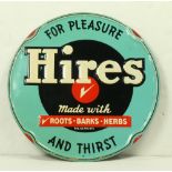 Hires soda fountain embossed metal sign