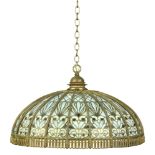 Duffner and Kimberly hanging light fixture originally mounted as a table lamp