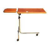 Danish adjustable rosewood tray table