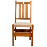 (lot of 4) Gustav Stickley Arts and Crafts dining chairs