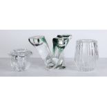 (lot of 3) Modern art glass items