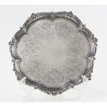 Victorian sterling salver, Martin, Hall & Co., London, circa 1872