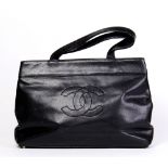 Chanel Quilted Logo Large Tote bag