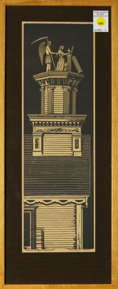 Print, Emmy Lou Packard, Masonic Temple