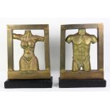 (lot of 2) Pal Kepenyes Brutalist sculptures