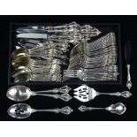 (lot of 97) Lunt sterling silver flatware service