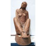 Ceramic Sculpture, Sitting Woman