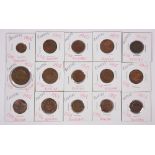 (lot of 27) Russian Pre-revolutionary coin group 5,3,2,1 and 1.5 Kopeks