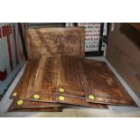 (lot of 8)Chinese Wood Panels
